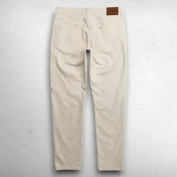 Lucky Brand 412 Authentic Slim Jeans Straight Leg Stretch Men 32x32 Beige Preppy - Picture 2 of 13